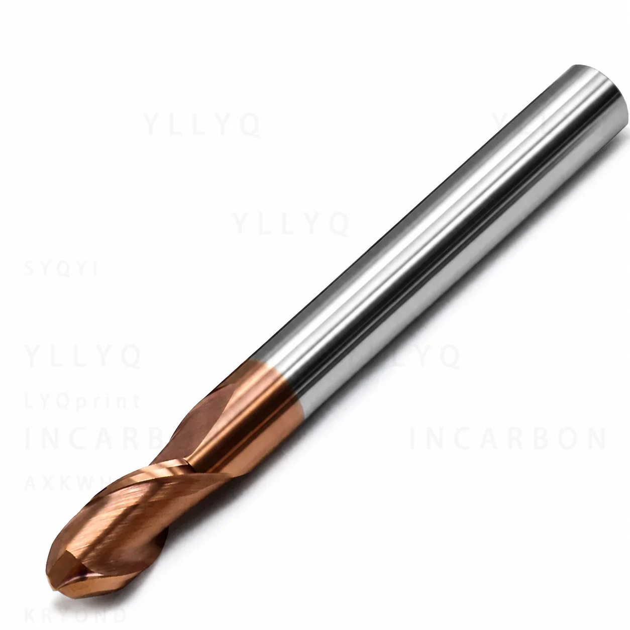 HRC55 100L Long Reach Ball Nose End Mill Tungsten Steel Carbide Alloy Coated Milling Cutter CNC Machining Tool Endmill
