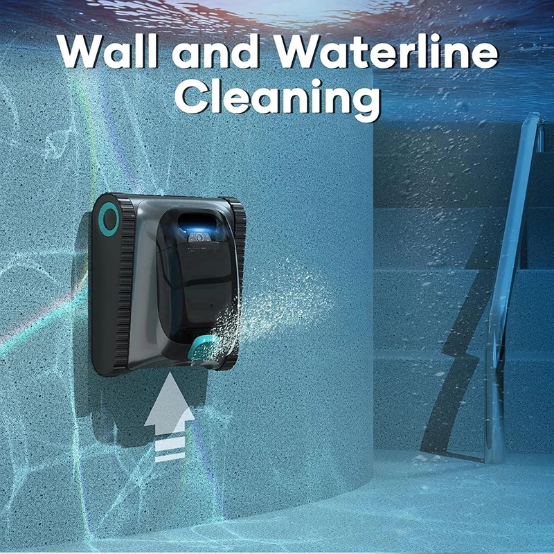 NEW ARRIVAL CORDLESS ROBOTIC POOL CLEANER AUTOMATIC FILTER SWIMMING EQUIPMENT CLIMBING WALL WATERLINE CLEANER