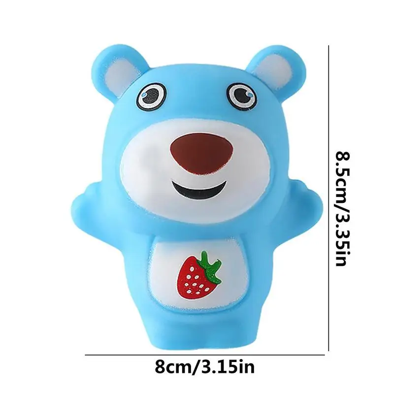 Brinquedo macio inodoro elástico para crianças, Cute Bear Cartoon, Produto de conforto seguro, Brinquedo elástico para casa, Crianças da escola