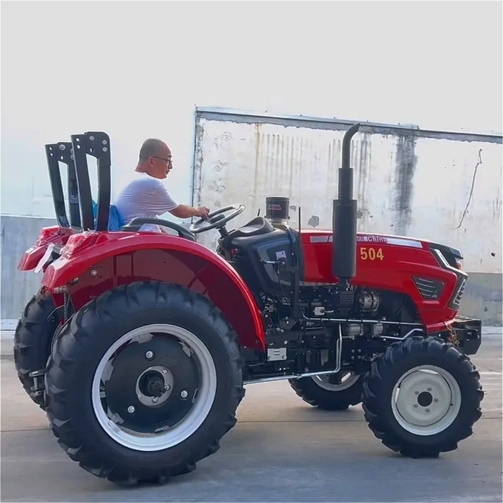 For Sale 4WD 50hp Agricultural Four-stroke Diesel Compact Tractor, Available with Various Attachments.