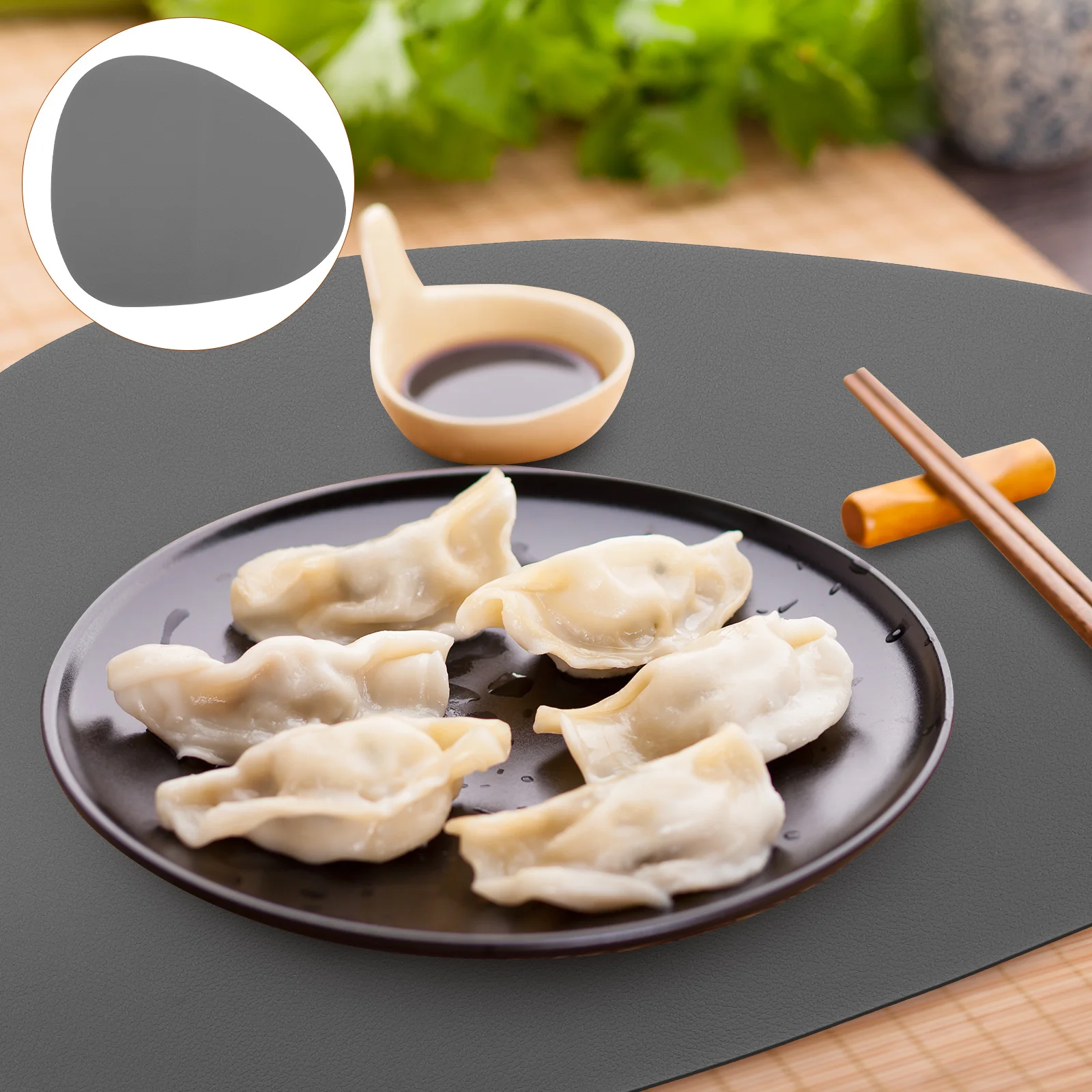 

Heat Resistant Dining Table Placemat Pu Made Insulated Dish Mat Anti Scald Bowl Coaster Thick Household Cutlery Mat Washable