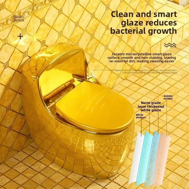 b5  Creative Egg Toilet Siphon Super Swirl Large Diameter Water-saving Silent Toilet