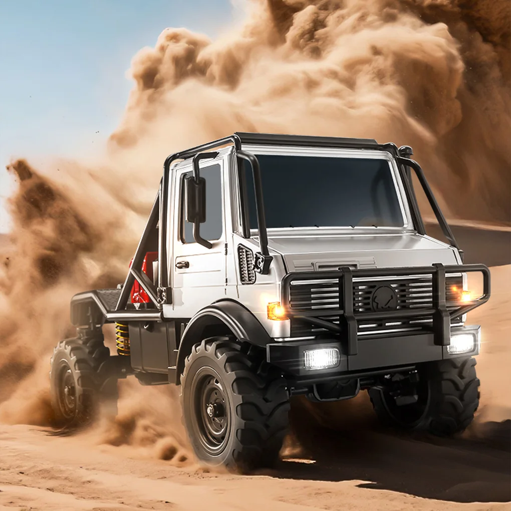 

RC MN MN333 Unimog Four Wheel Drive 1/18 RC Remote Control Climbing Vehicle Off Road Truck Half card DriveHalf card Drive Toy