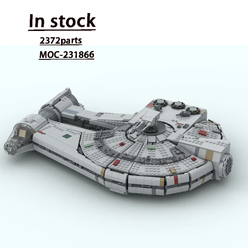 

MOC-231866 Новый классический космический линкор, модель космического корабля, 2372, детали, игрушка в подарок на день рождения для мальчиков и детей