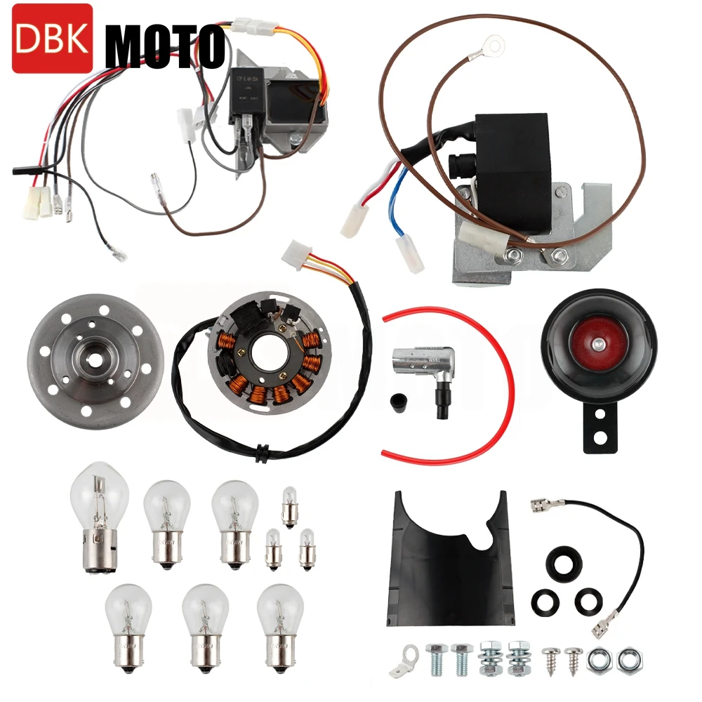 Retro-Motorrad Universal Motorcycle 12V 100W Ignition Kits Set Assy for SIMSON S50 / S51 / S53 / S70 / S83 / ENDURO Motorrad