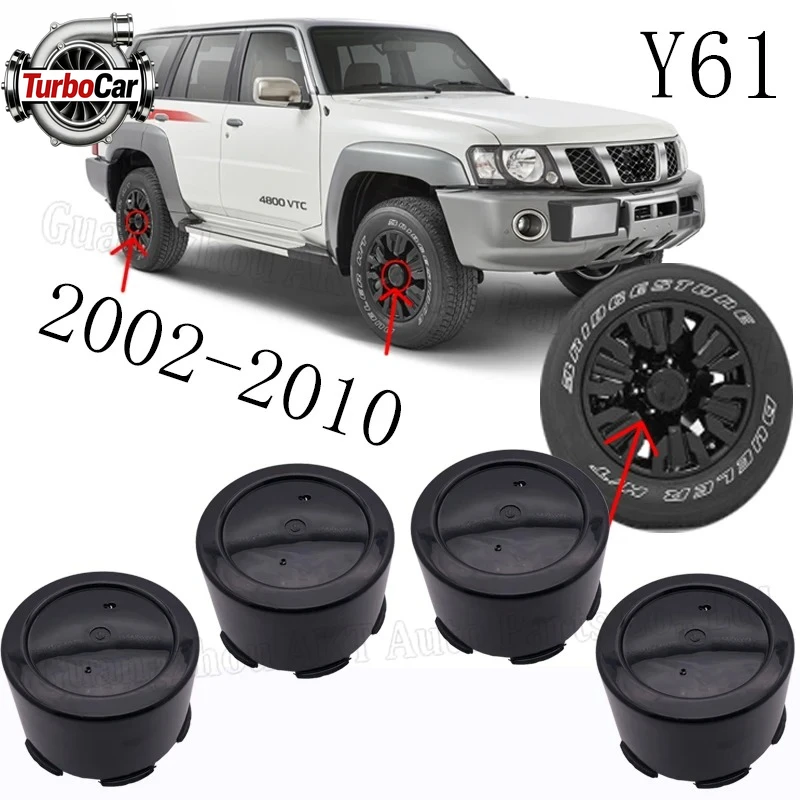 

4PCS/LOT Wheel Rim Cover Center Hub Cap for NISSAN Patrol GU Y61 Center Cap Hubcap 40342-VC200 40342-22J00
