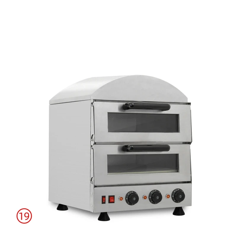 Double Layer Commercial Industrial Stainls Steel Pizza Oven - Fast Heat, Even Baking, Multi-Functional Pizzeria