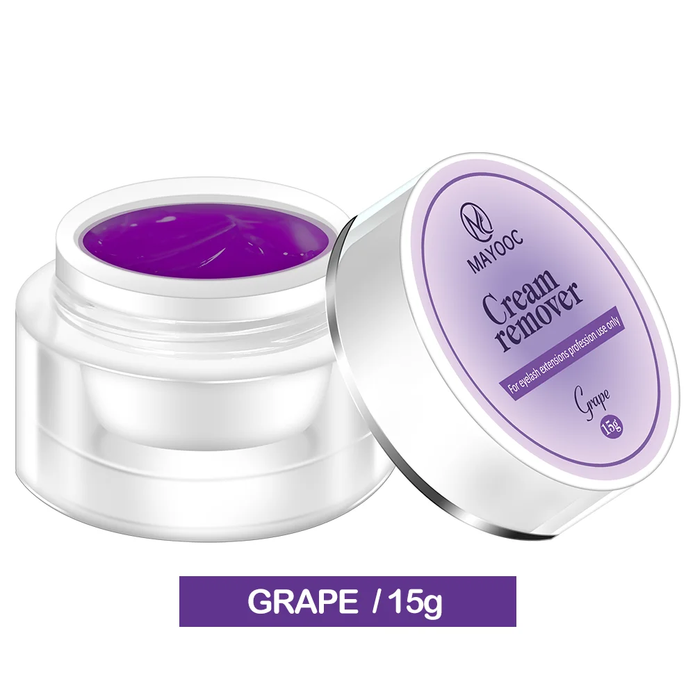 MAYOOC 5/15g Wimpernkleber-Entferner Schnelltrocknender Transparenter Professioneller Creme-Entferner für Wimpernverlängerung Individuelles Logo