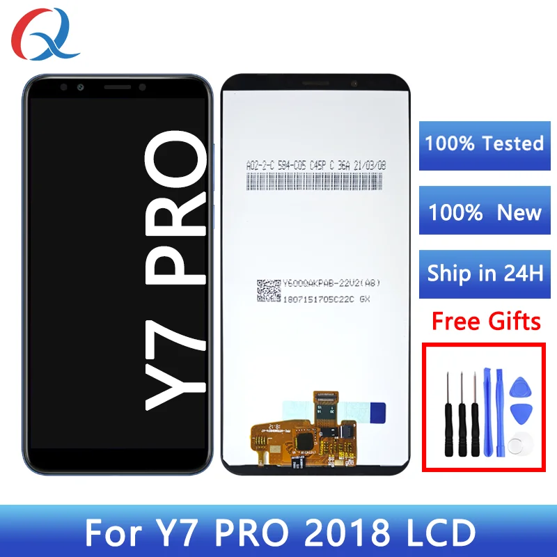 Mobile phone lcds For Huawei Y7 pro 2018 LCD Display Touch Screen Replacement Digitizer Assembly for Huawei Y7 pro 2018 lcd