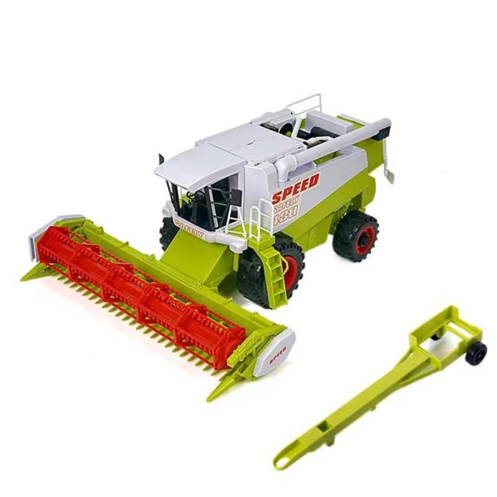

High Simulation Farm Tractor Toy Inertial Driving Movable Joint Harvester Truck Model Fall Resistance Educational Farm Truck Toy