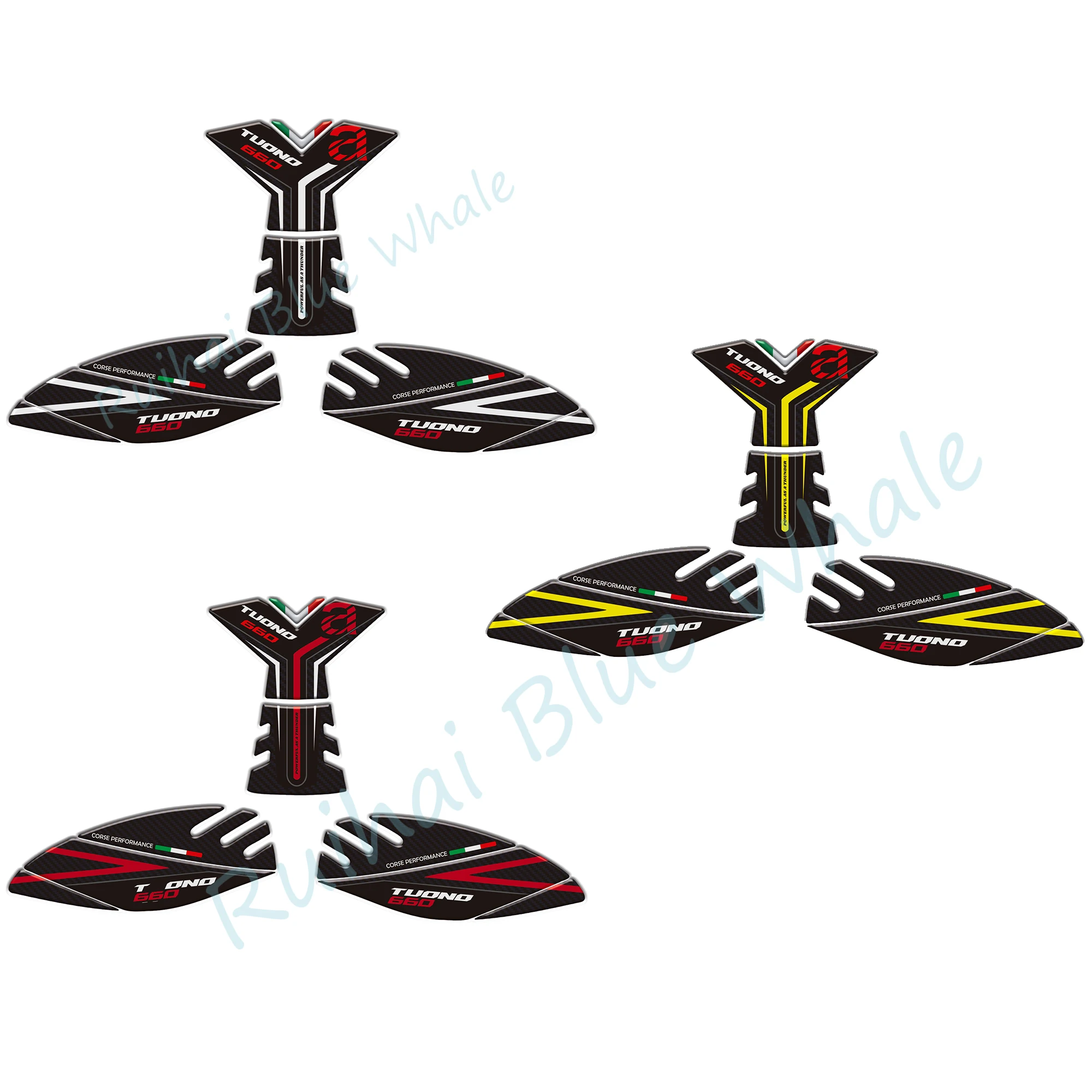 

Наклейки на мотоцикл, 3D гелевые наклейки на бак из смолы, защитные и декоративные наклейки на бак для Aprilia Tuono 660 2021-2025, наборы наклеек