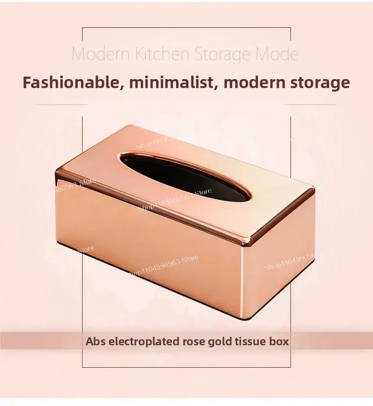 Coffee Table Tissue Dispenser Box - Toilet & Handkerchief Holder, Napkin Paper Cover, Practical Desktop Organizer