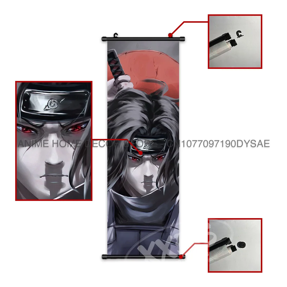 Naruto Poster Boruto hängende Gemälde Kawaki Anime Scrolls Bilder Uchiha Sarada Home Decor Sasuke Wandkunst Schmerz Tapete – Detail 5