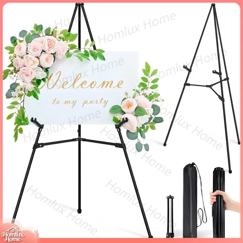 Portable Easel Sketch Tripod Display Stand for Art Painting Drawing Poster Exhibition Adjustable Height Foldable Studio Desk