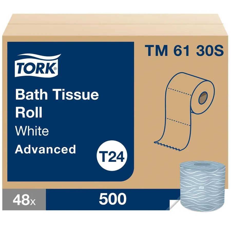 Bath Tissue Roll Advanced 2ply For everyday use at home Biodegradable 4x3.75, 500 sheets roll, 48 rolls case