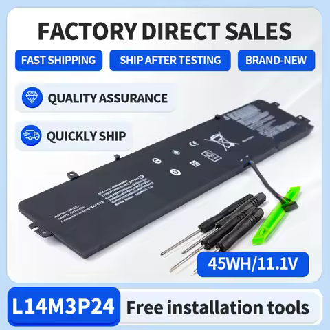 SOMI L14M3P24 Laptop Battery For Lenovo IdeaPad Y700-14ISK 700-15ISK 700-17ISK Legion Y520-15IKBA L16S3P24 45WH/4050mAh