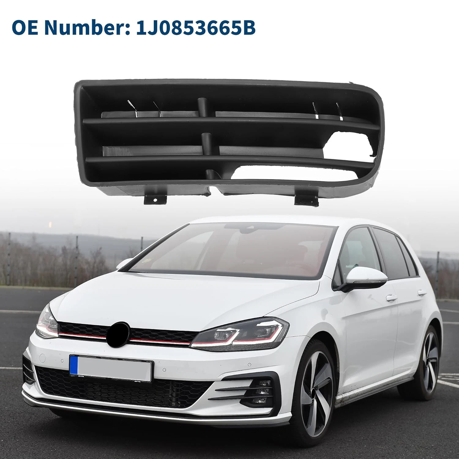 

Car Right/Left Side Lower Bumper Grill Grille For Volkswagen Golf Mk4 98-04 1J0853665B Front Lower Bumper Fog Replacement Part