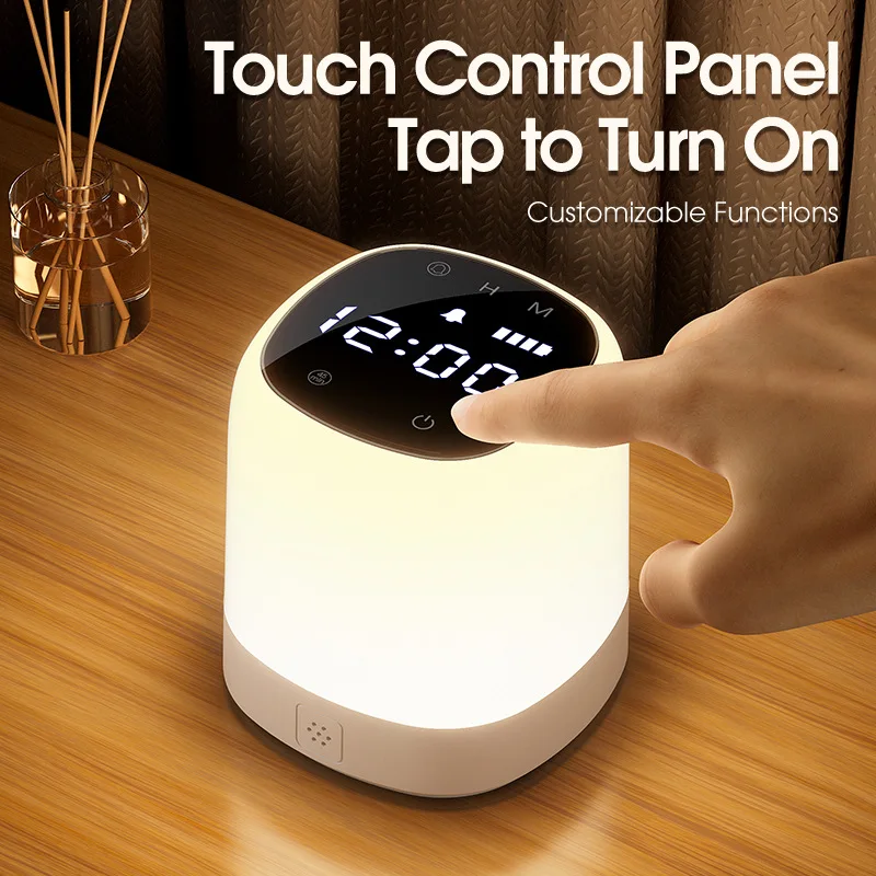 Bedroom atmosphere remote control, night use, eye protection, breastfeeding, children's charging, bedside lamp