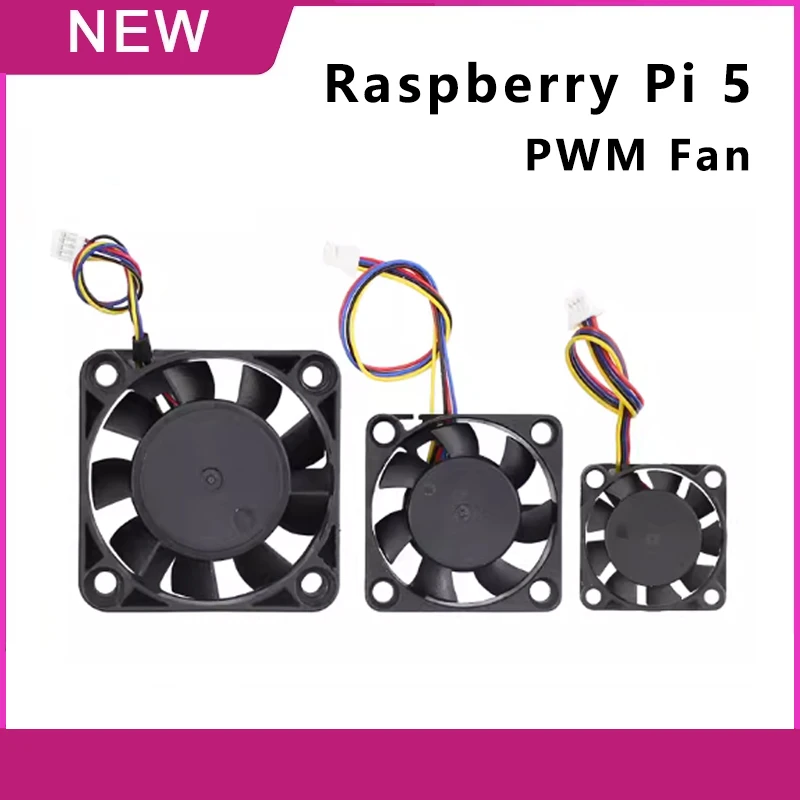 Raspberry PI 5 5B 4010 Cooling fan 3007/2507 Dual fan JST Interface PWM Adjustable Speed Radiator