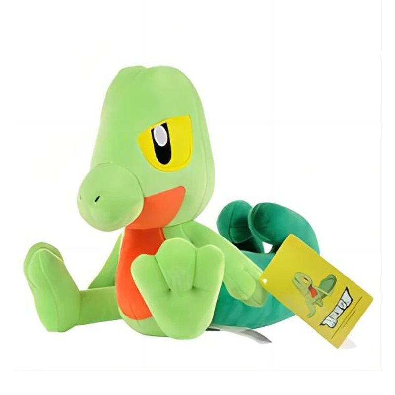 Treecko Peluche Pokemon Plush Toys Stuffed Dolls Cartoon Cute Dolls Kawaii Birthday Christmas Gift For Kids Friends Collection