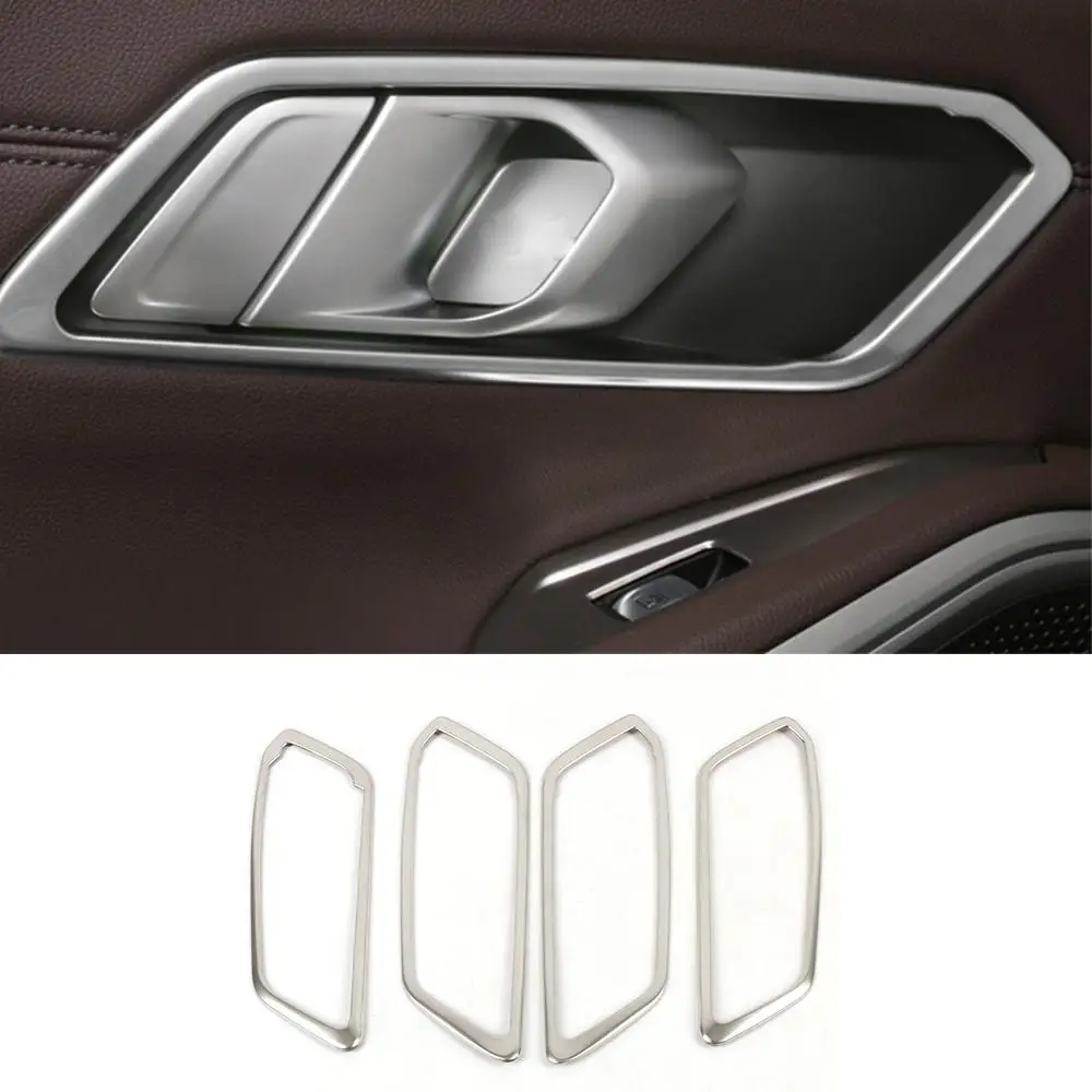 Car Interior Panel Door Handle Covers Trim For BMW 3 Series G20 G28 Decoration Protect Door Bowl Stickers Accessories