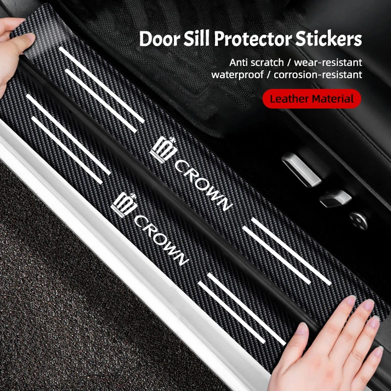 

Car Door Sill Anti-scratch Strip Sticker Protection Decal For Toyota Crown JZS171 JZS171W JZX175 JZX171 GRS180 181 182 183 S170
