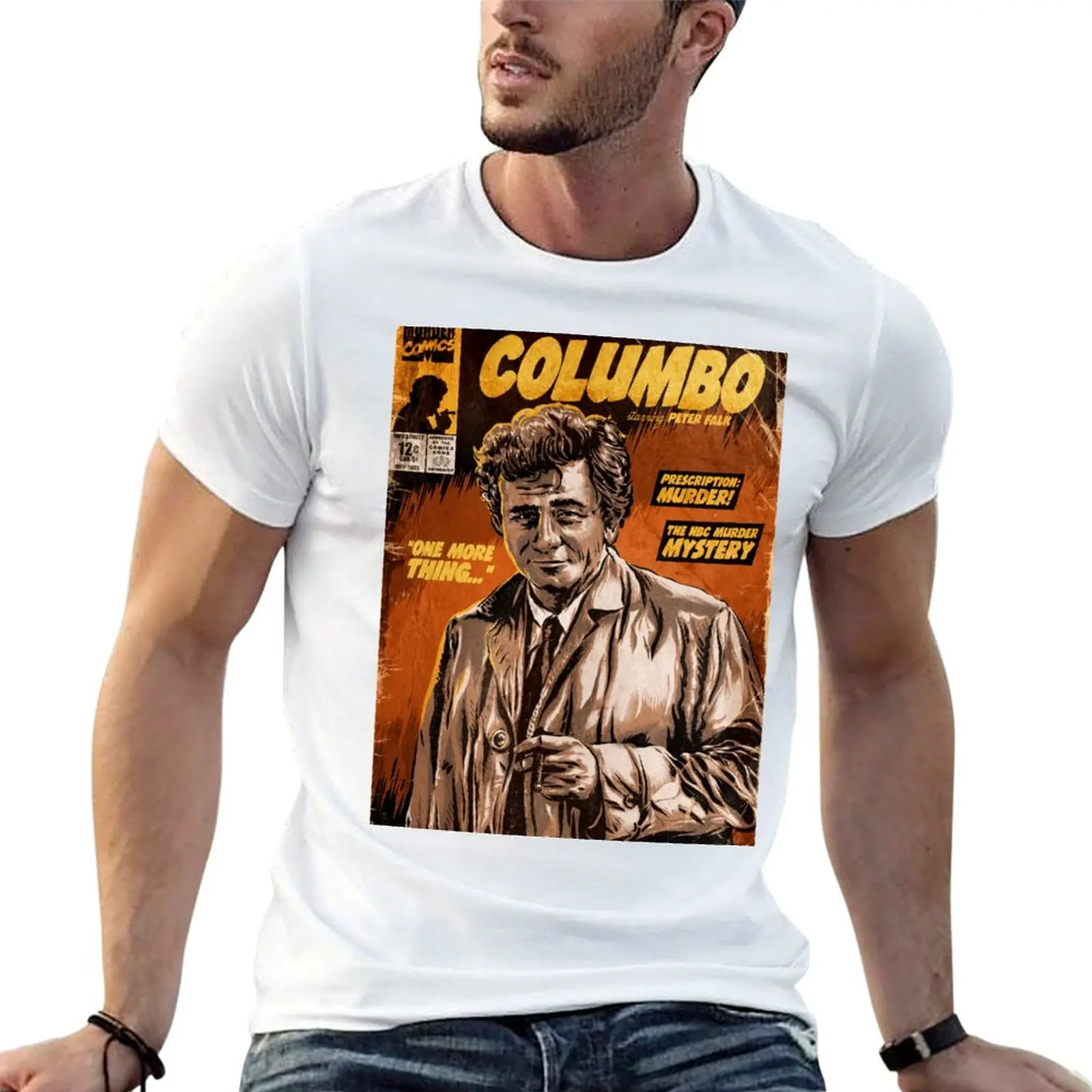 Columbo TV Show Comic T-Shirt Trendy Casual Short Sleeve Shirt