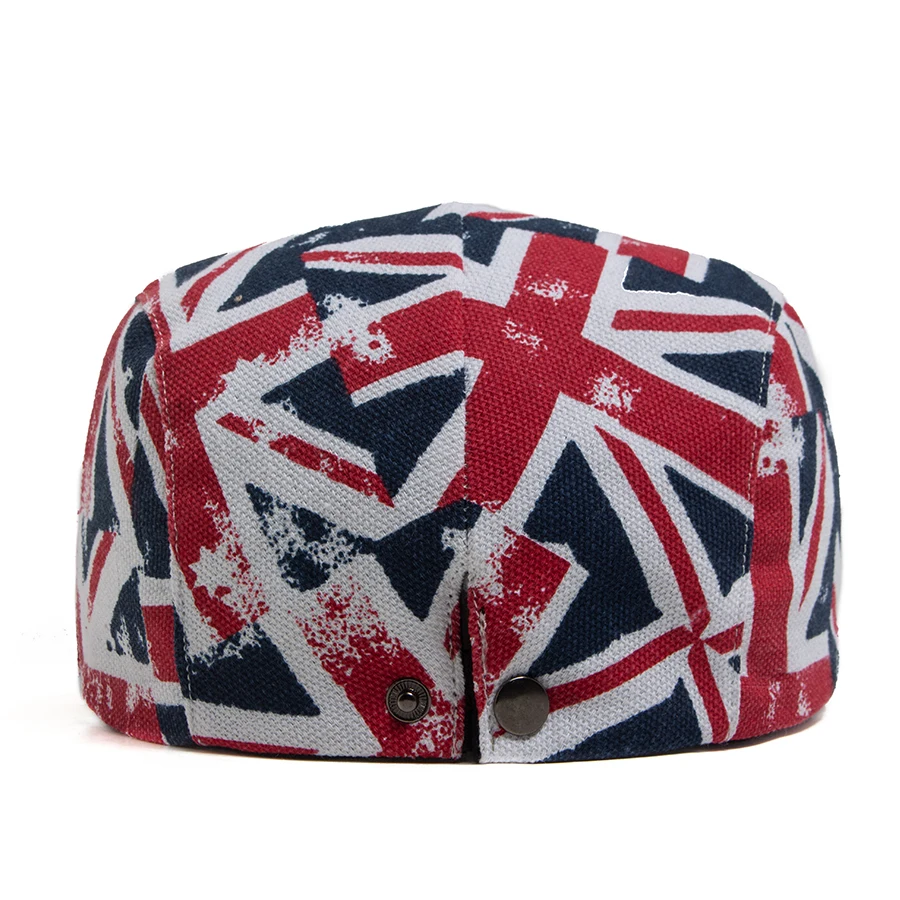 Topi Datar Motif Union Jack Ba - Men'S Fashion Gq ulasan dan harga