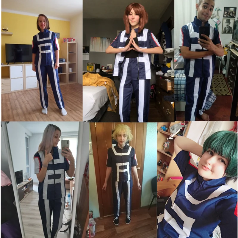 Cosplay my hero akademie set, T-shirts und hosen von midoriya izuku und Todoroki shouto, boku keine hero schuluniform, für männer und