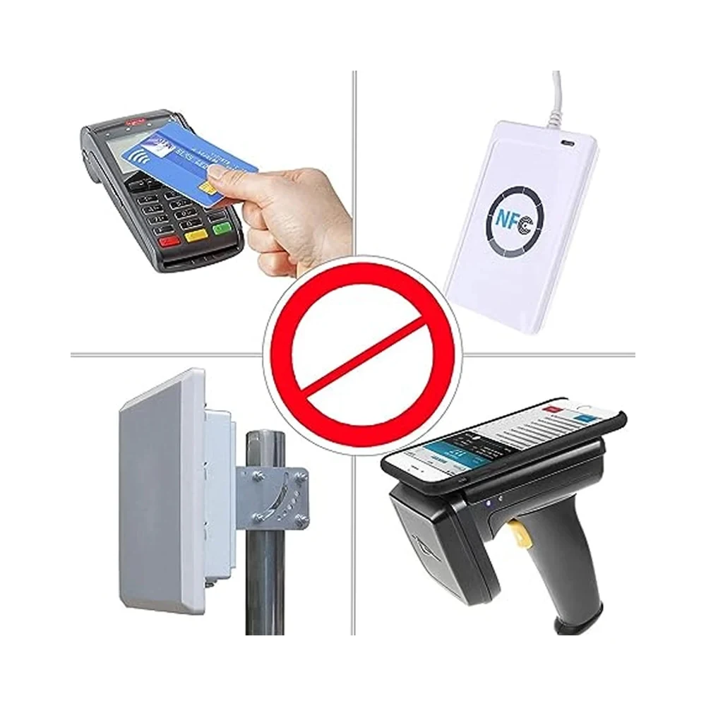 1/2/3PC SNFC Contactless Blocking Card RFID Smart Chip Signal Blocking Credit Card and Passport Protector Protects Entire Wallet