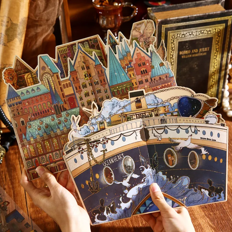 

Набор 3D-стикеров Card Lover (4 шт.) [Серия «Вечная ночная ночь»] с пейзажами для дневников, скрапбуков и записных книжек с волшебными письменными надписями