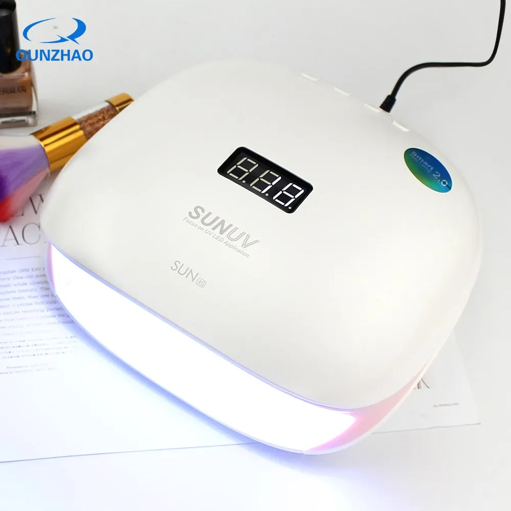 SUNUV SUN4S Lamp For Manicure Nails UV LED Lamp Nail Dryer Polisher Machine For Gel Curing Light Therapy Salon Equipment