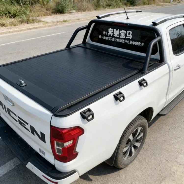 High Quality Aluminum Alloy Hard Roller Shutter Cover Manual Retractable Tonneau Cover for Changan Hunter Plus Peugeot Landtrek