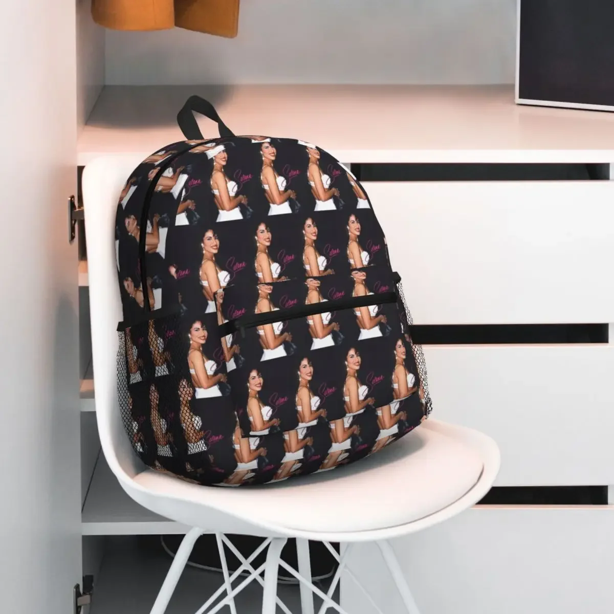 

Popular Selena Quintanilla Singer Student Backpack School Bag Hiking Travel Daypack for Boys Girls Fashion Bookbag Shoulder Bags