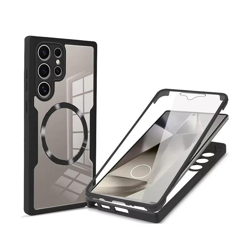 360 ° Fully Protected Magnetic Wireless Charging Phone Case For Samsung S26Ultra S22 S23 S24 S25 Plus FE A27 A57 Protective Case