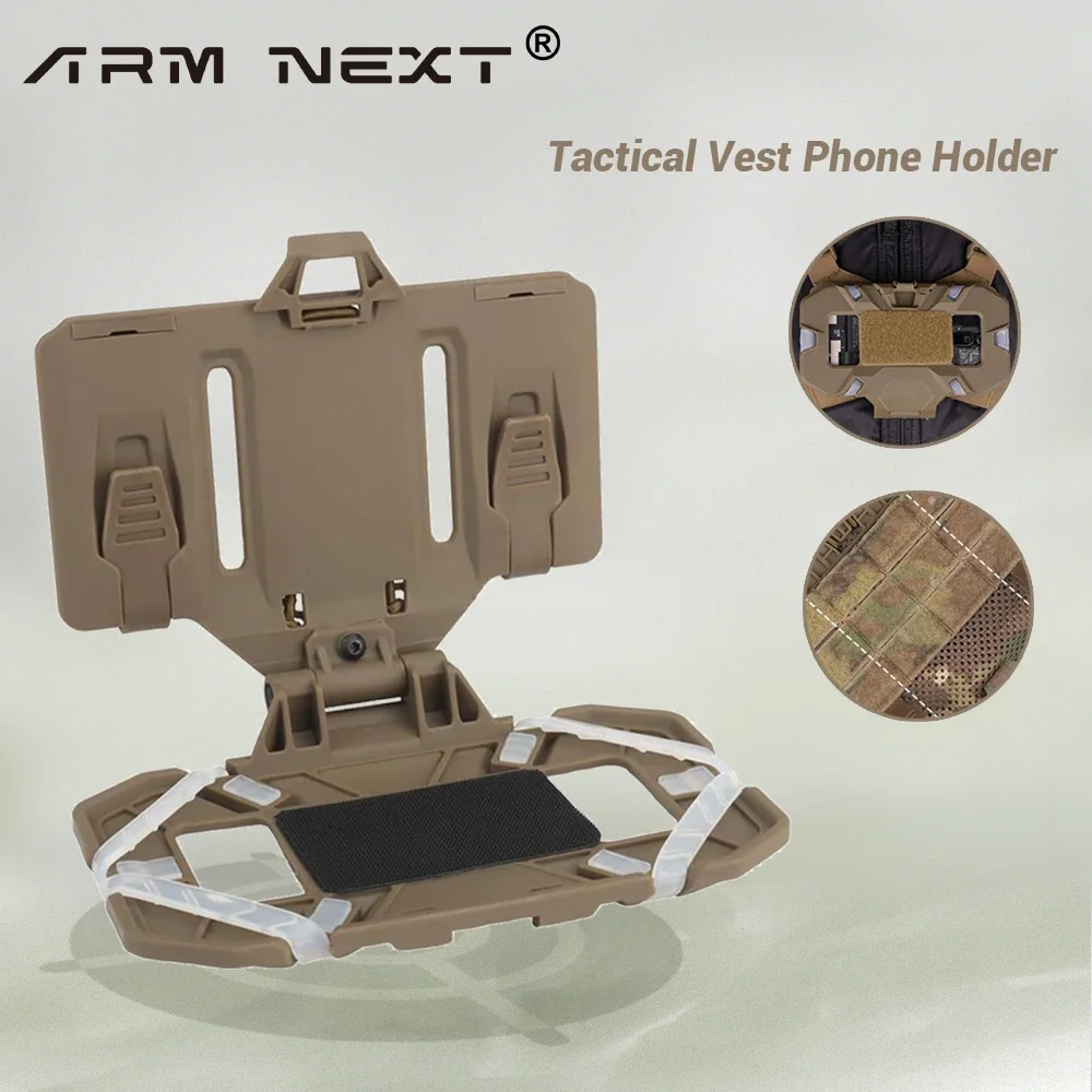 Mobile Phone Rack Practical Vest Molle Folded Navigation Board Outdoor Sports Cellphone Gear Airsoft Vest Accessories