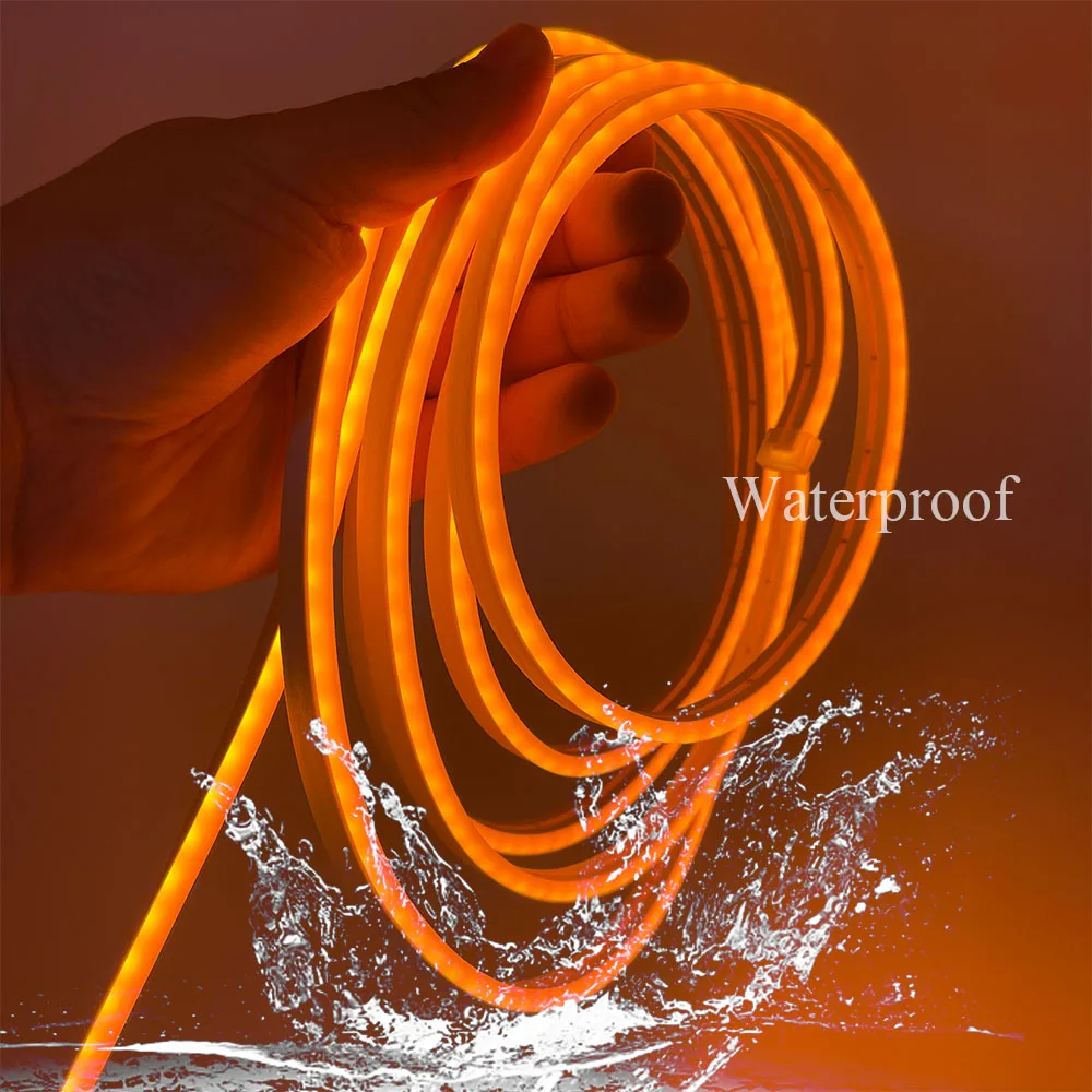 5M Flexible Neon Led Strip Lights 12v Indoor Outdoor Waterproof For Room Decor Christmas Living Gaming Room Home Car Decoration