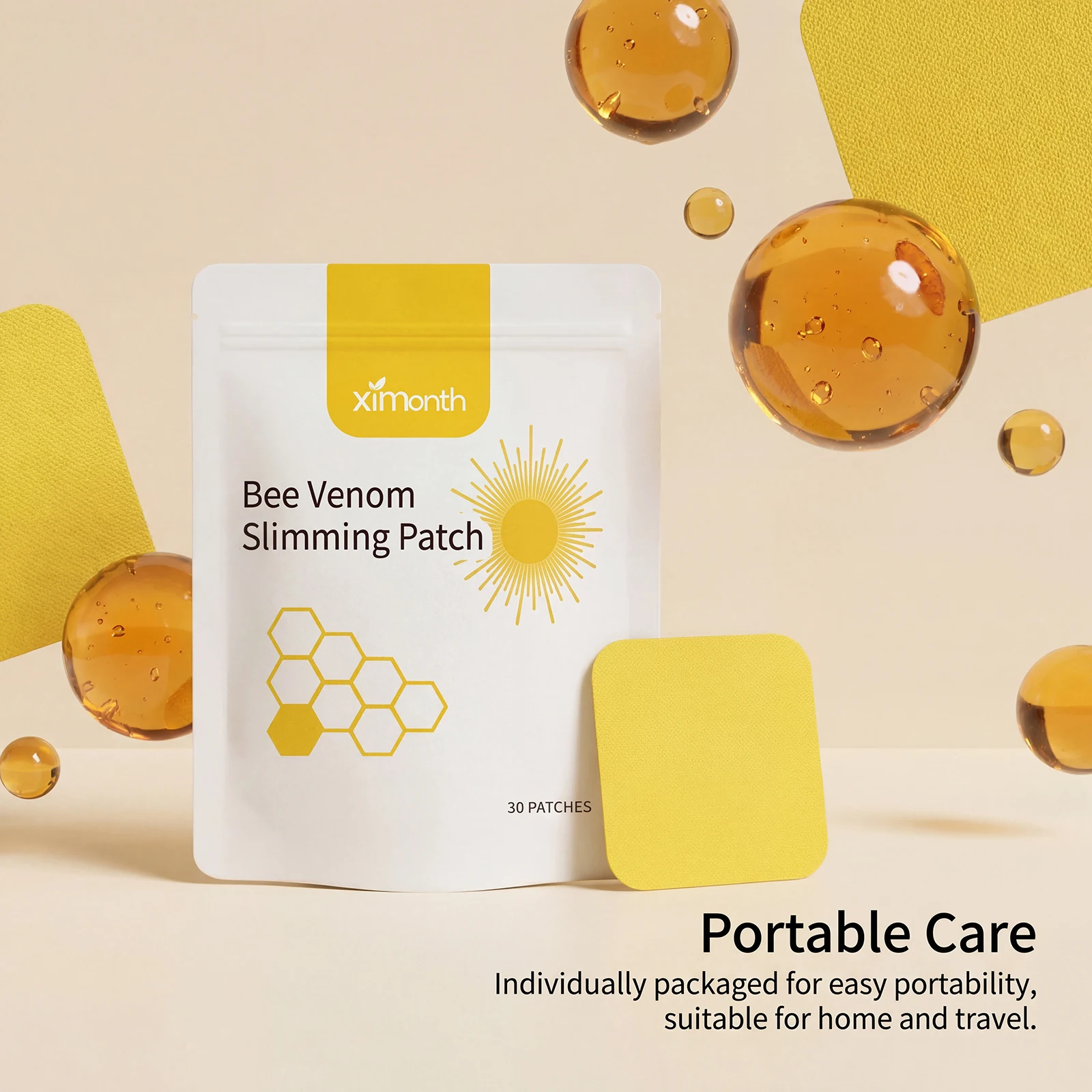 Bee Venom Slimming Patches Burning Fat Firming Belly Slimming Patches For Comfortable Shaping Improve Stomach Edema New Patch