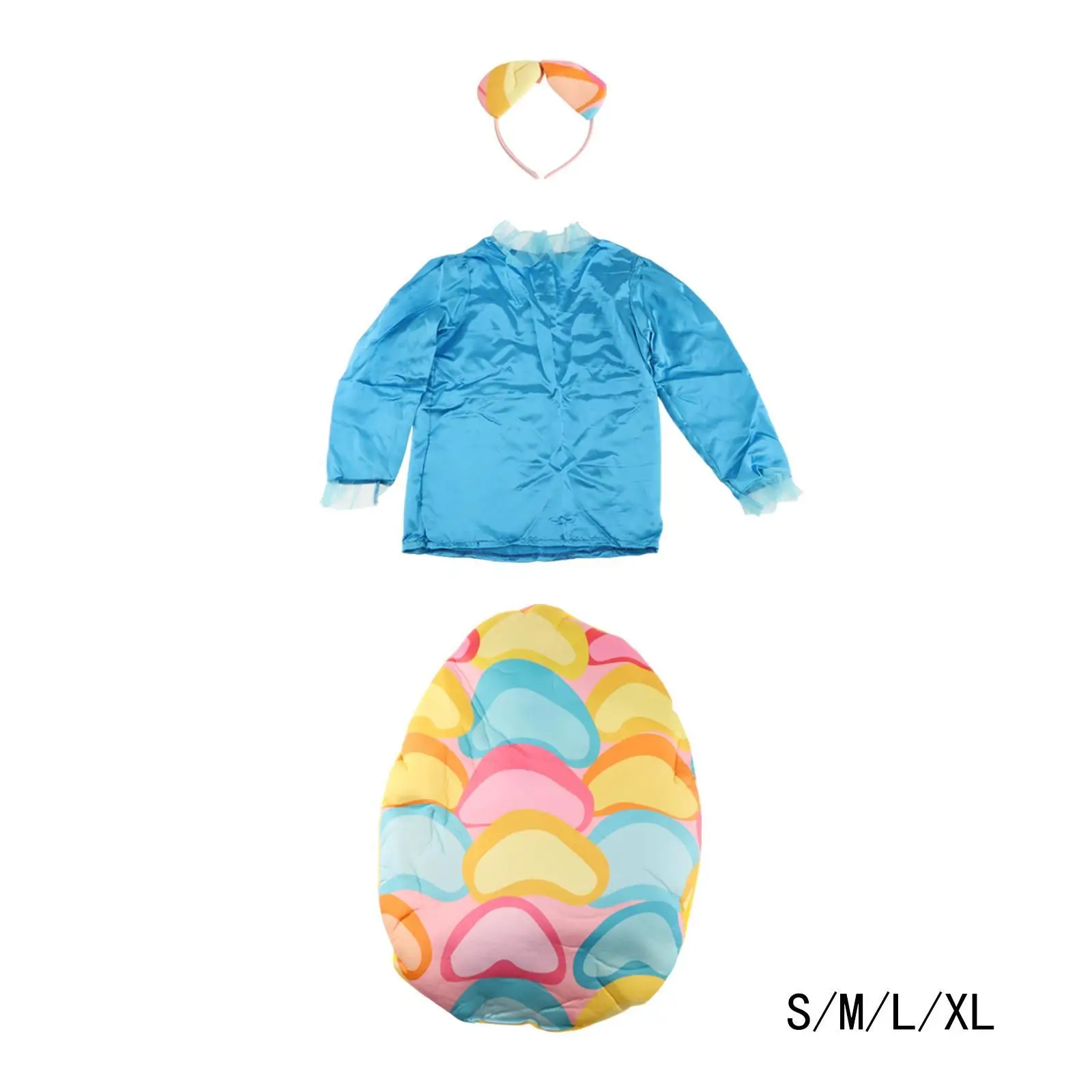 زي عيد الفصح للأطفال، فستان مزخرف قابل لإعادة الاستخدام، رسوم متحركة متعددة الاستخدامات مع عصابة رأس لحفلات الهالوين ولعب الأدوار في العطلات للفتيات #3