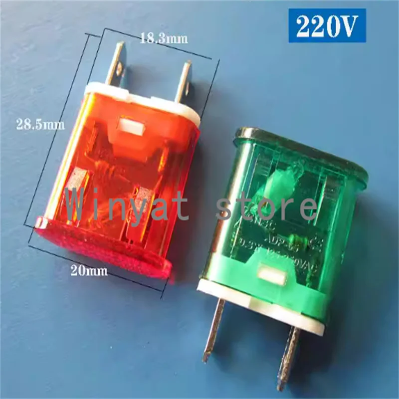 2PCS XCD1 indicator light, refrigerator and freezer dedicated signal light, jelly indicator light, 220V red and green dual color