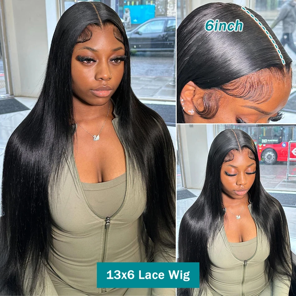 30 40 Inch Straight Lace Front Wigs Human Hair 180% Density 13x4 13x6 Lace Frontal Wig Straight Human Hair Wig for Women