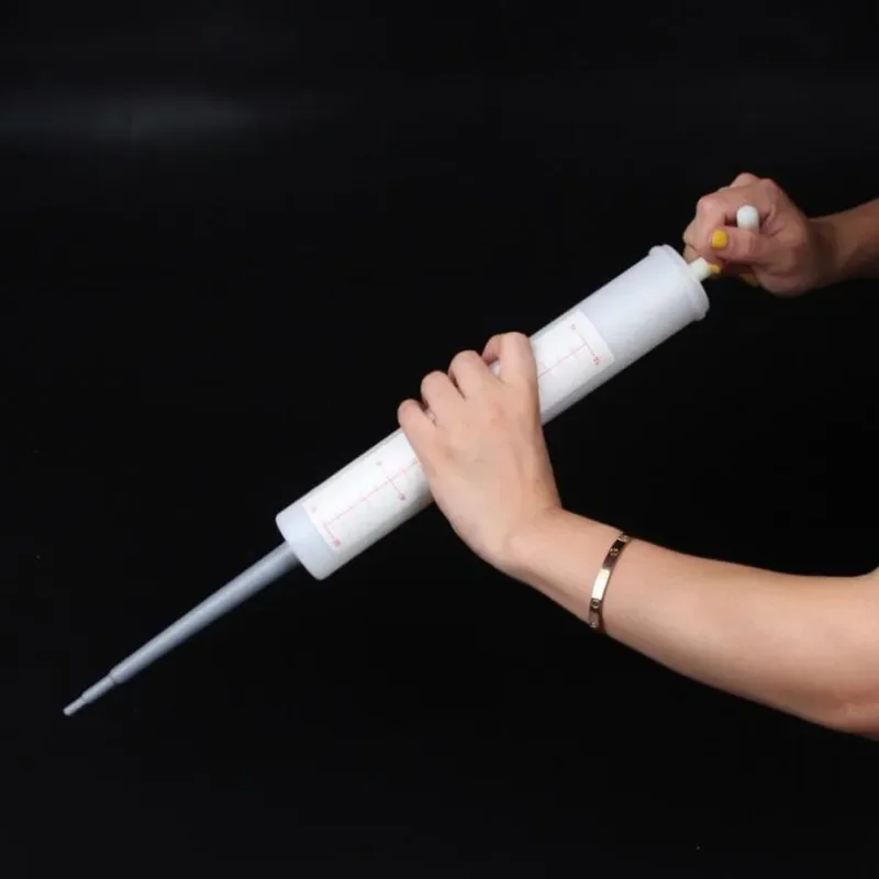 Event White Giant Prop Syringe Needle Cylinder Injector Syringe Doctor Nurse Halloween Costume Props