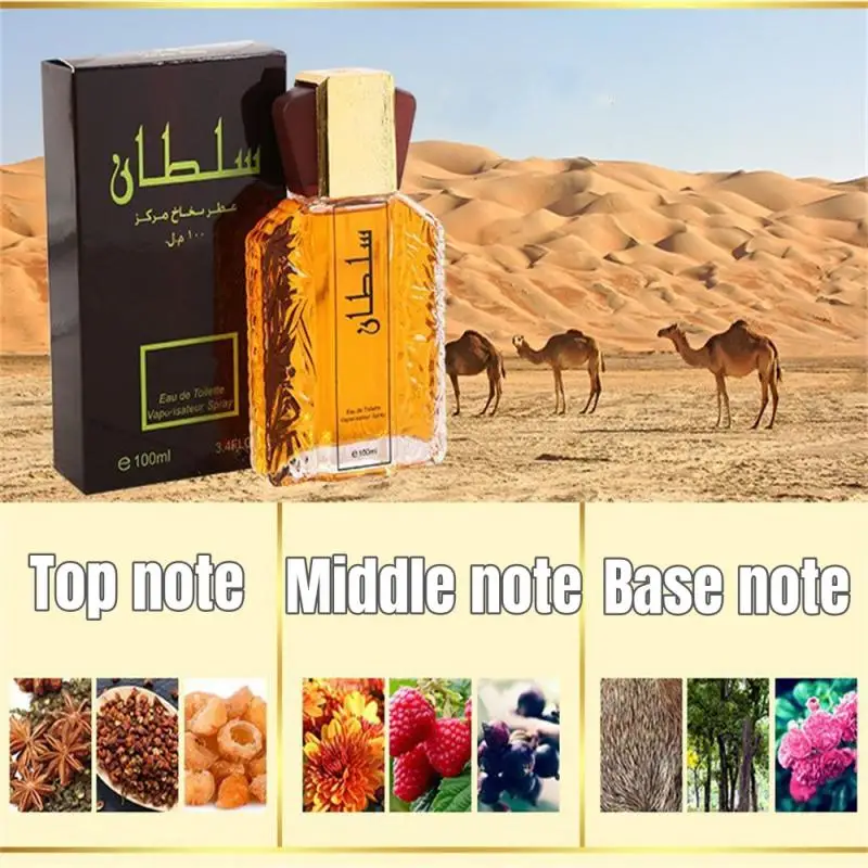 100ml Original Men's Perfume Lasting Fragrance Floral Scent Golden Earl Arabian Dubai Perfumes Hombres Originales Daily Dating