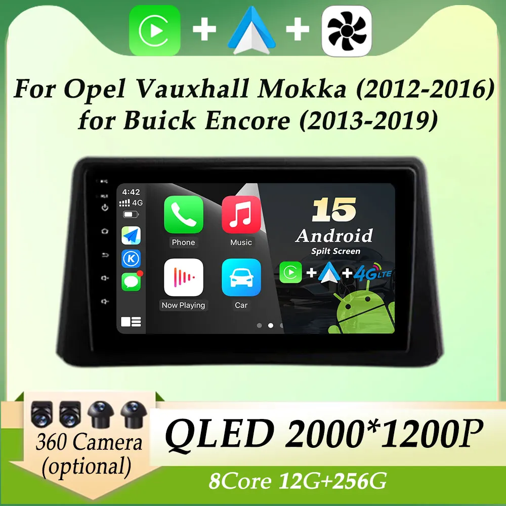 

Car Radio Multimedia Player HD Screen for Opel Vauxhall Mokka 2012 - 2016 for Buick Encore 2013 - 2019 Carplay Split Screen WIFI