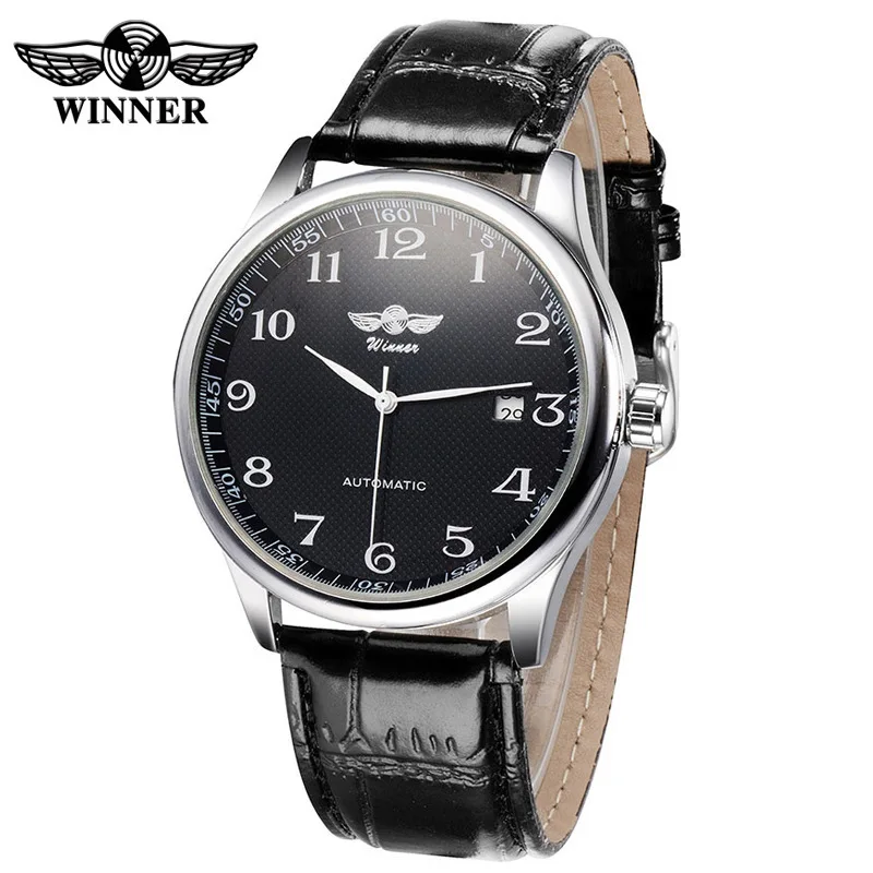 Free Shipping OUTLETSWinner WINNER European and American Men's Fashion Casual Simple Automatic Mechanical Watch