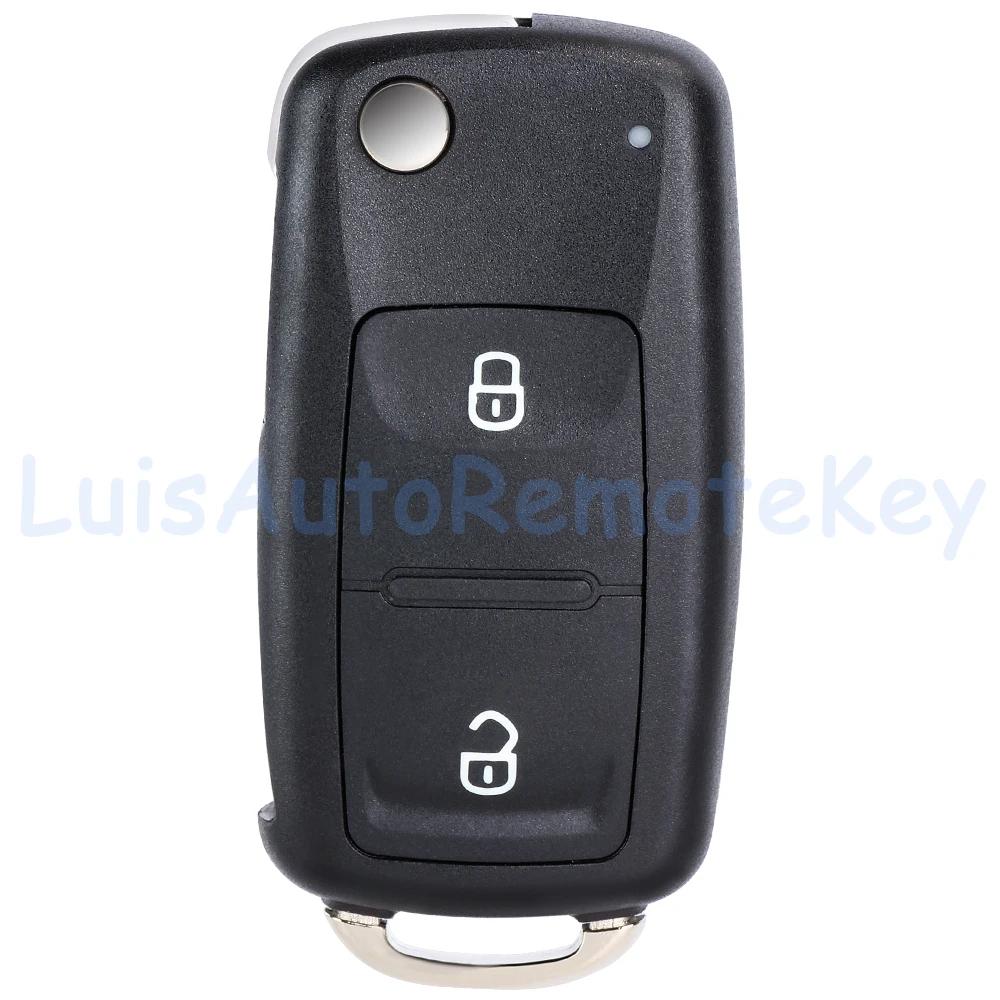 2 Buttons Flip Remote Key Fob 315MHz / 433MHz ID48 Chip for Volkswagen Amarok Transporter 2010-2016 7E0 837 202AD, 5K0 831 202AD view 3