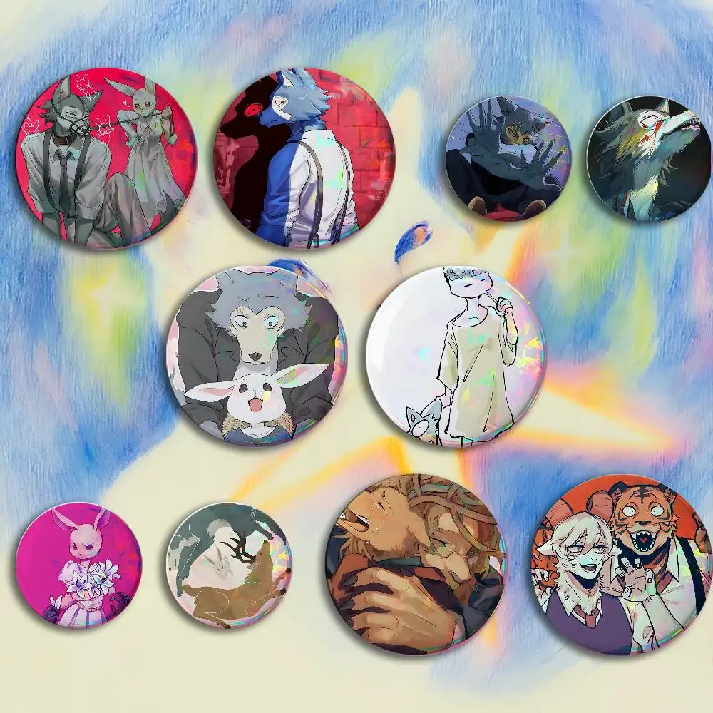 Anime B-BEASTARS Badges 25 32 44 58 75 mm Round Customizable Wholesale Fan goods Self-made fan freebies