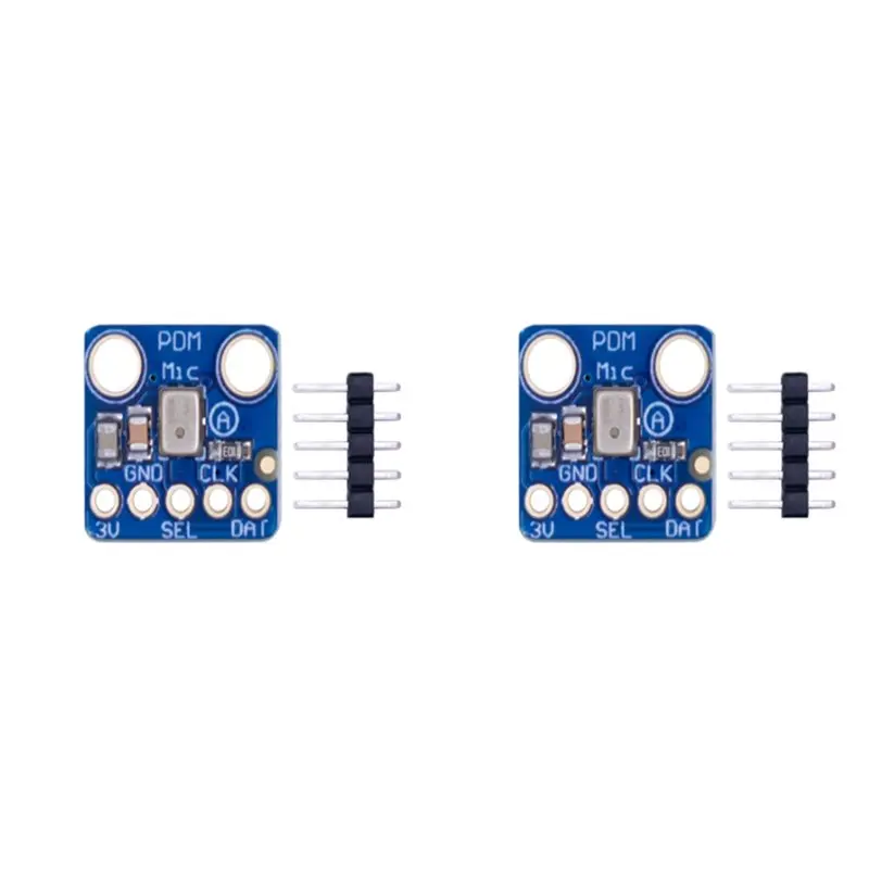 

2X MP34DT01 PDM Цифровой MEMS-микрофонный модуль с простым выходом на модуляцию плотности импульсов, малогабаритный всенаправленный микрофон-A86G