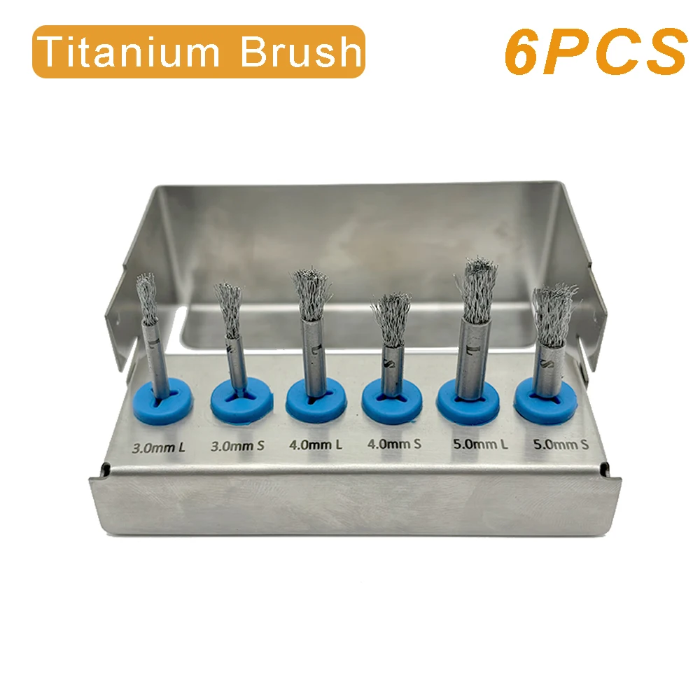 Dental Fixture Cleaning Brush Dentist Implant Surface Cleaning Brush Peri-Implantitis Threads Instrument Abutment Cleaning Tool