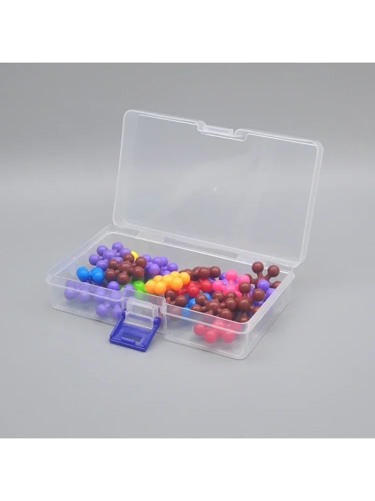 5 transparent plastic storage boxes can accommodate small items, small toys, decorations, small cards, sorted storage, not messy